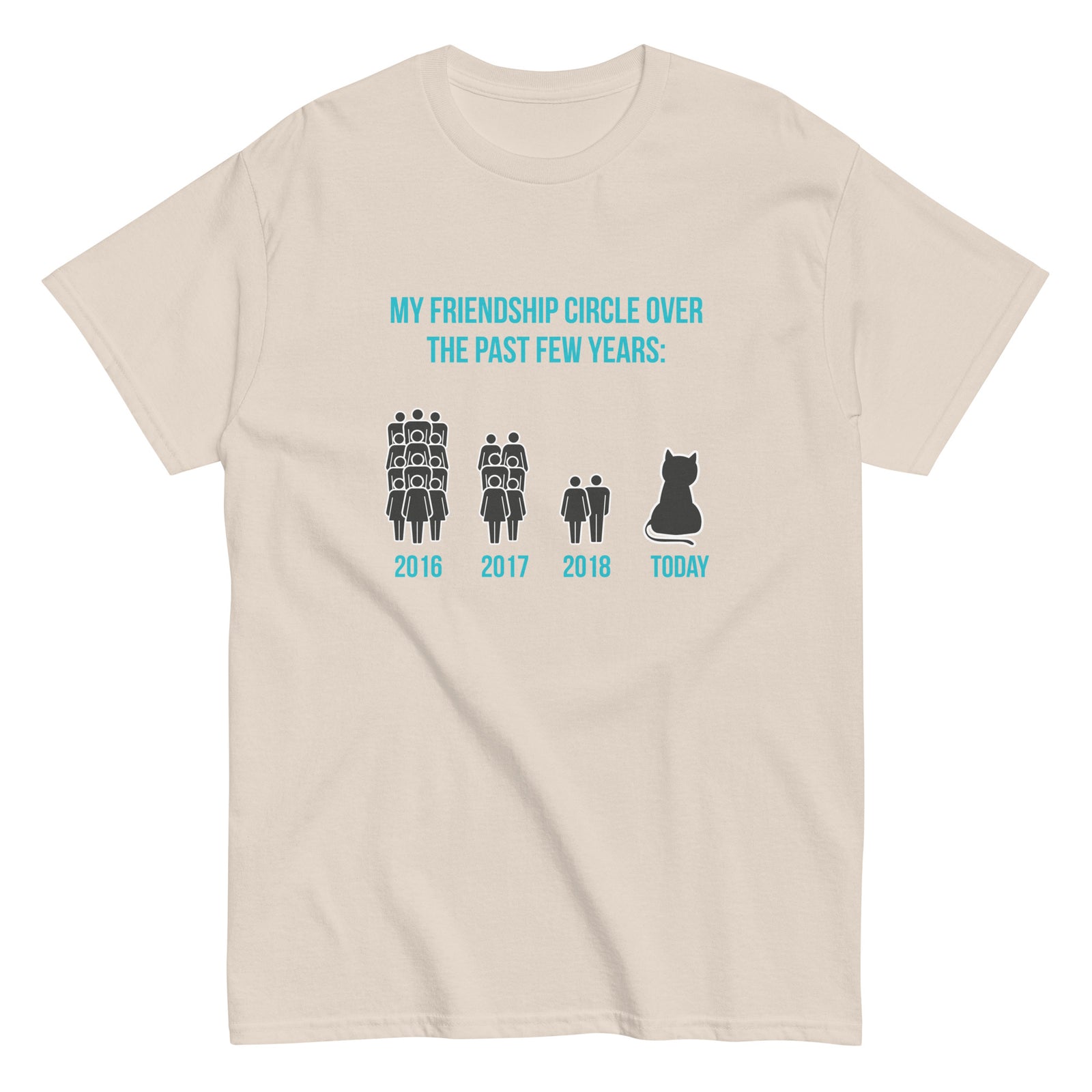 Friendship Graph Cat T-Shirt