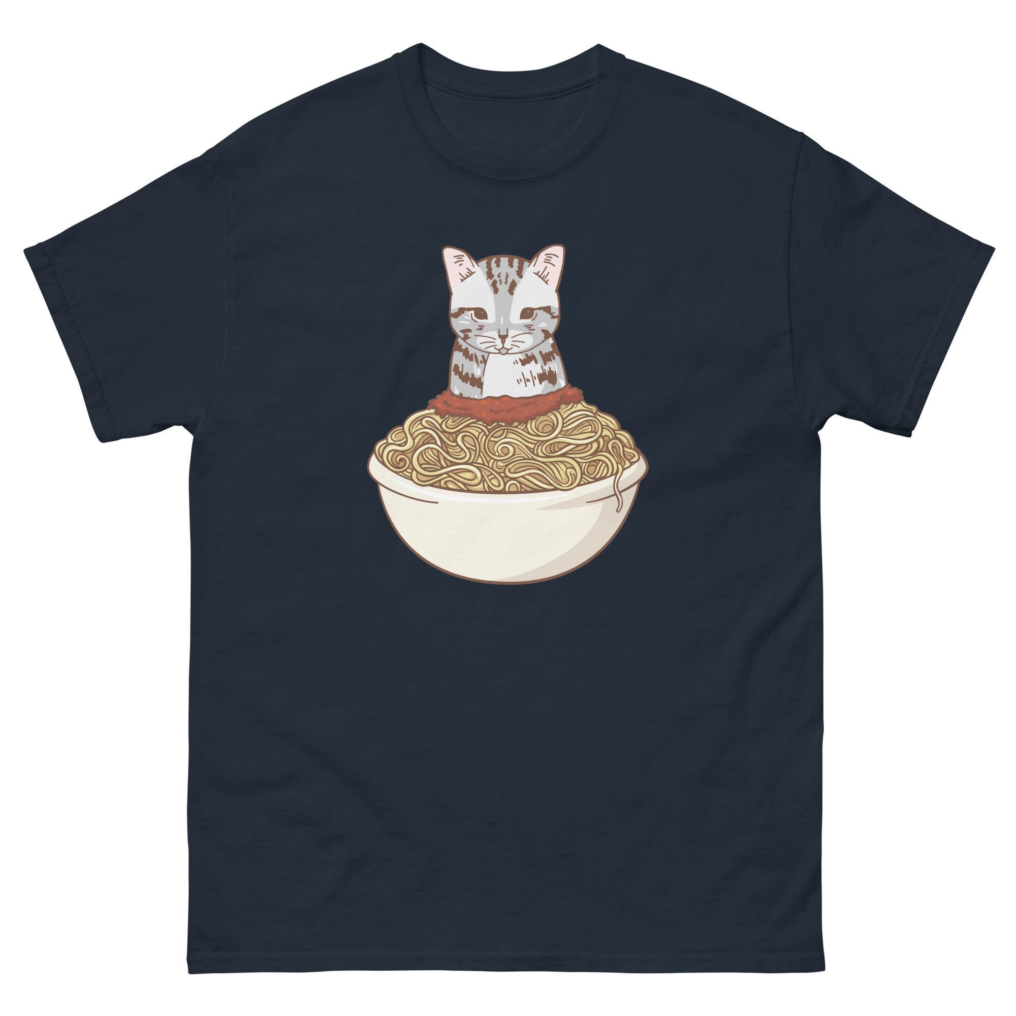 Cat in Spaghetti Bowl T-Shirt