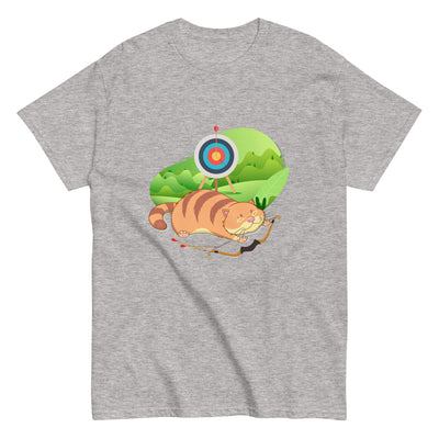 Stretching Archery Cat T-Shirt