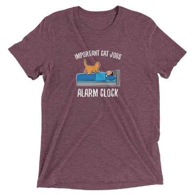 Important Cat Jobs: Alarm Clock T-Shirt