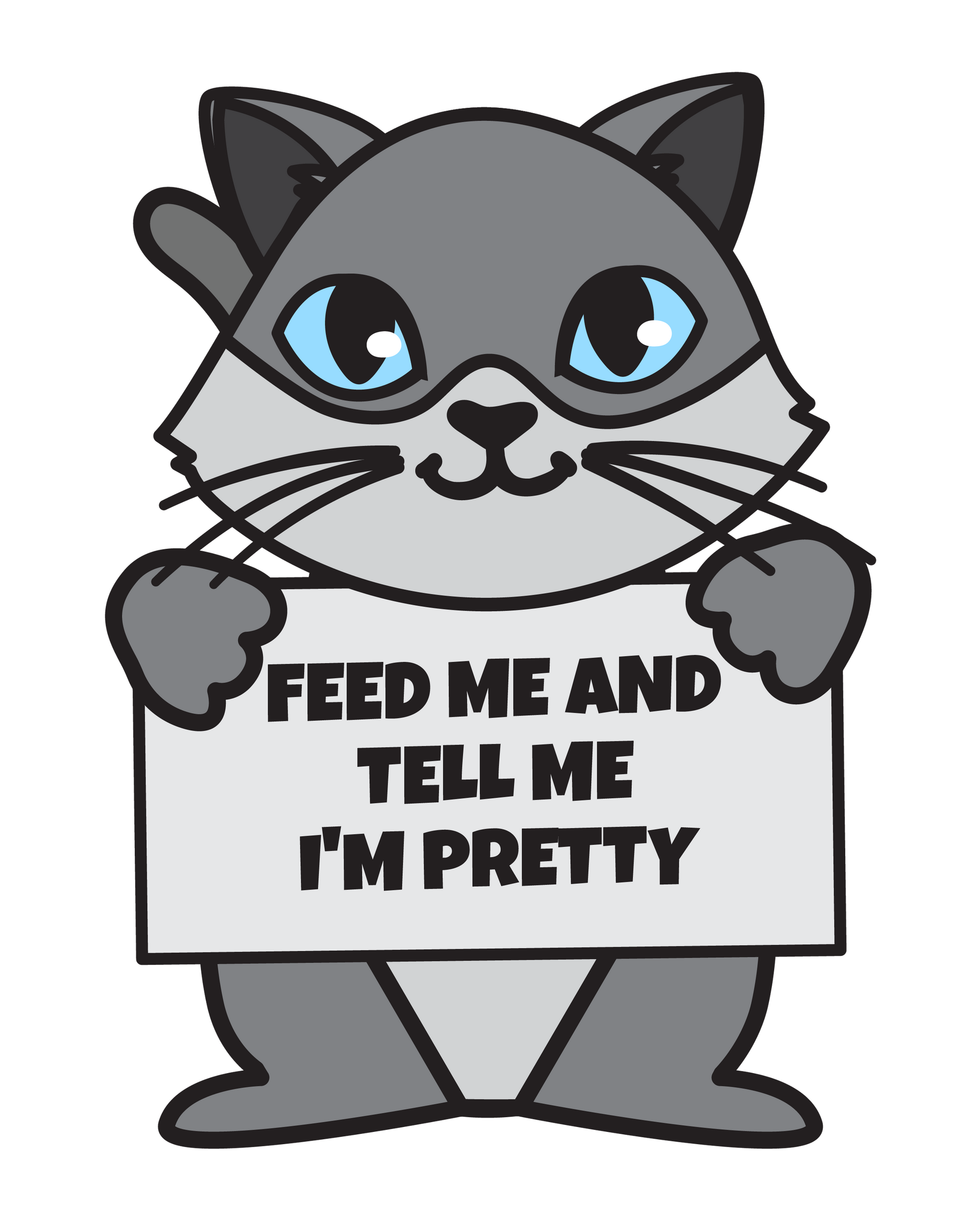 Feed Me Pretty Cat T-Shirt