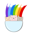 Rainbow to Pot o' Cats T-Shirt