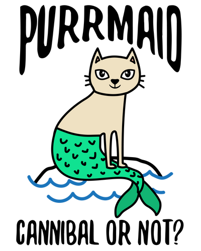 Purrmaid Cat / Mermaid T-Shirt