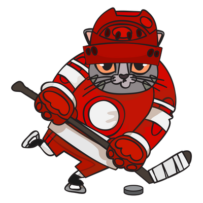 Slapshot Hockey Cat T-Shirt