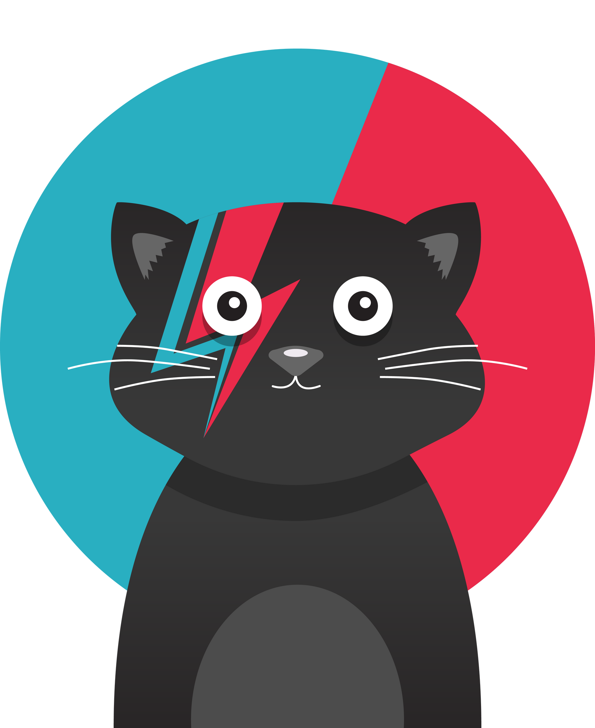 David bowie sales cat t shirt