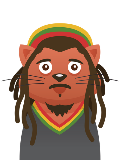 Bob Marley Cat T-Shirt