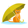 Rainy Day Kitty T-Shirt