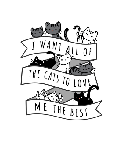 Love Me The Best Cat T-Shirt