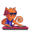 DJ Scratchy Cat T-Shirt