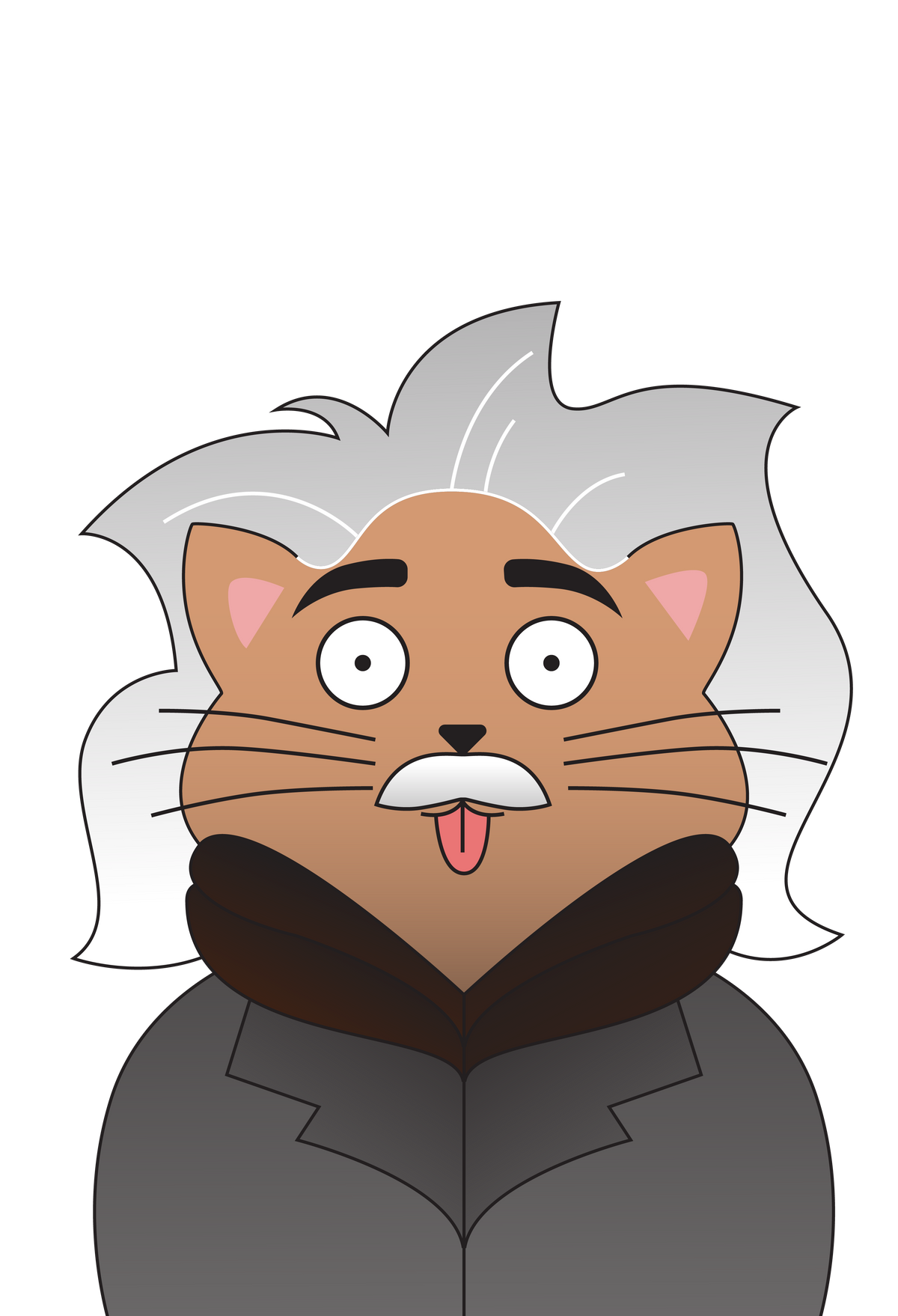 Catbert Einstein T-Shirt - Cat Bandit | Cat Shirts Sponsoring Rescue Cats