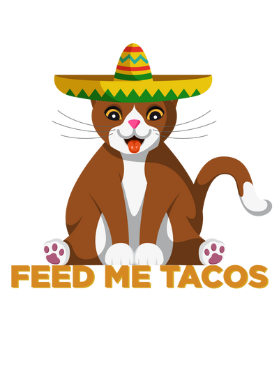 Feed Me Tacos Cat T-Shirt