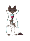 Cat Holding Red Wine T-Shirt