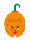 Cat Pumpkin Halloween T-Shirt