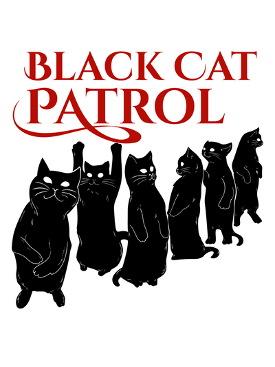 Black Cat Patrol T-Shirt