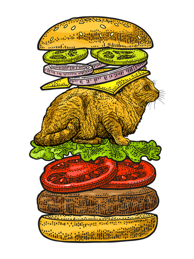 Cat Burger T-Shirt