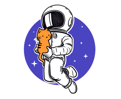 Astronaut Catching Cat