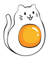 Sunny-Side Egg Cat T-Shirt