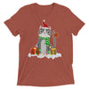 Decked Out Christmas Cat T-Shirt