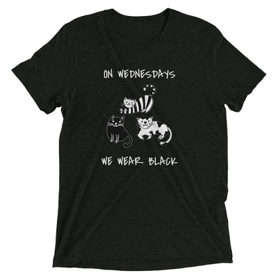 On Wednesdays Cats Wear Black T-Shirts