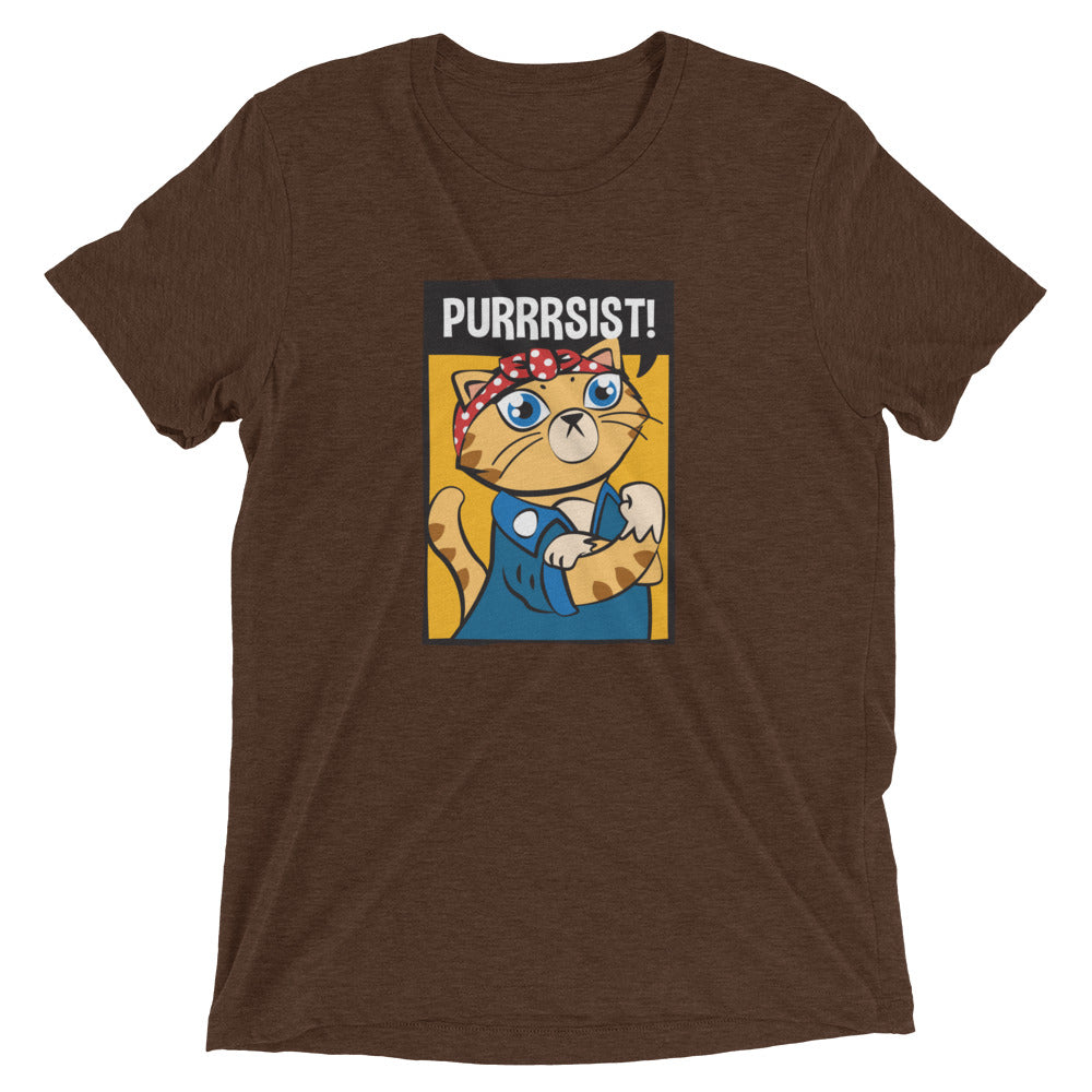Rosie The Riveter Cat T-Shirt