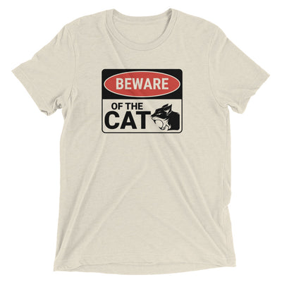 Beware of Cat Sign T-Shirt