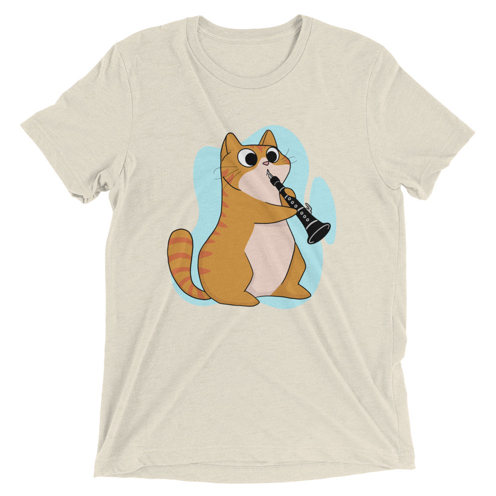 Clarinet Player Cat T-Shirt