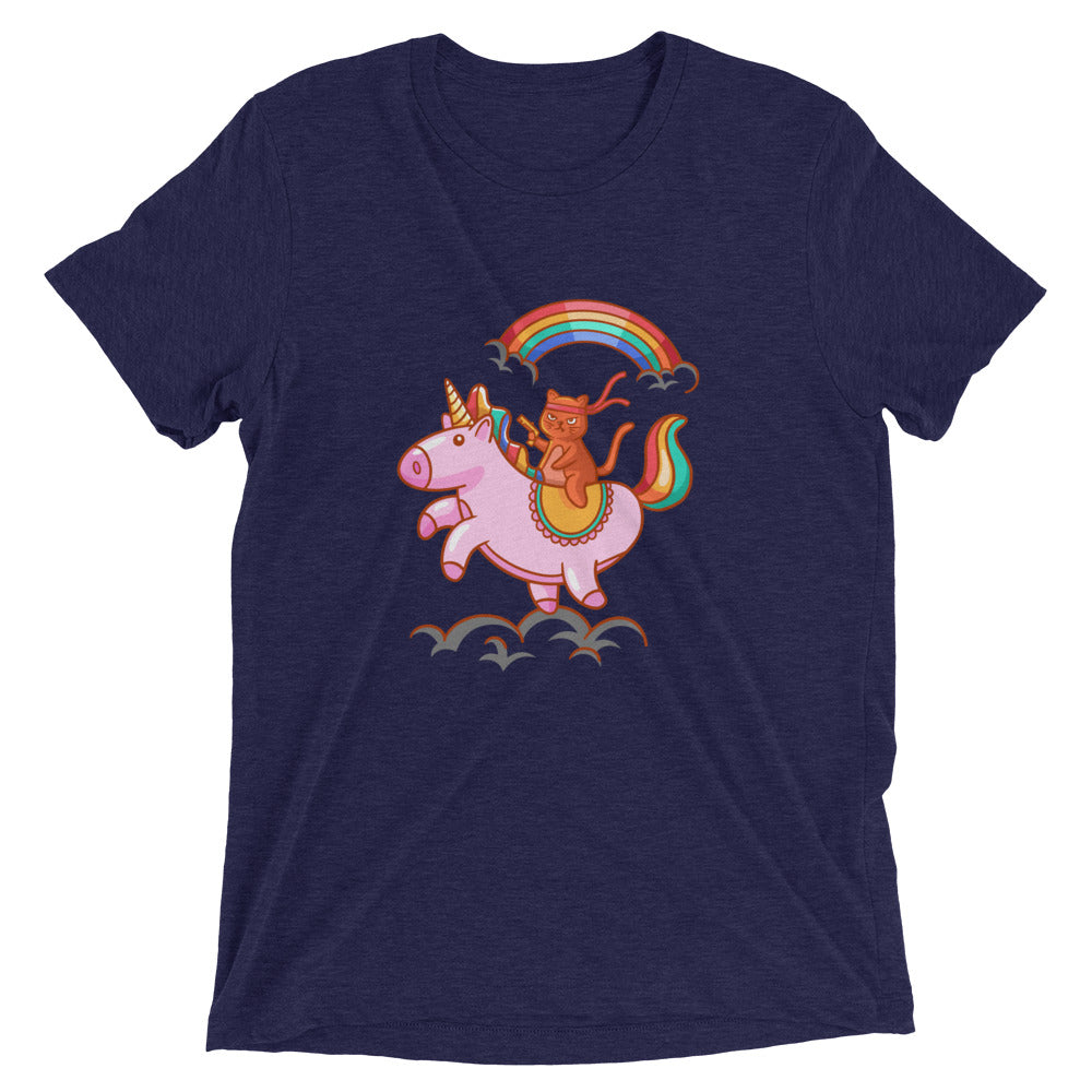 Unicorn Rainbow Battle Cat T-Shirt