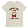 Santa Claws is Coming to Town Christmas T-Shirt