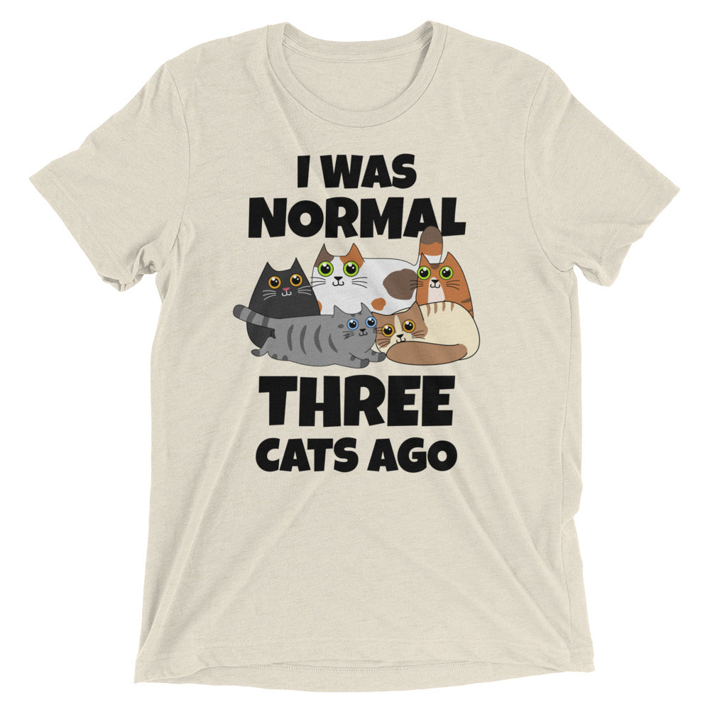 3*cats様 I Was Normal 3 Cats Ago Print Womens T-shirt Summer Quality