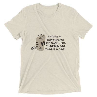 No Boyfriend, Yes Cat T-Shirt