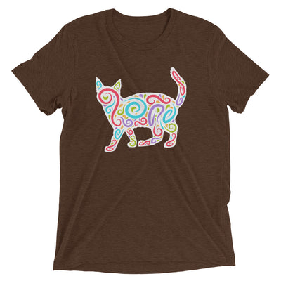 Color Swirl Cat T-Shirt