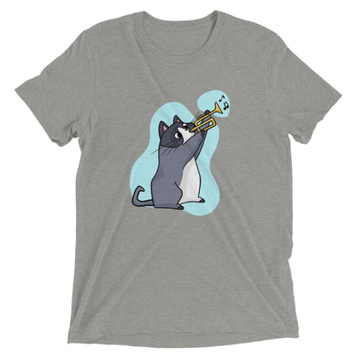 Trumpet Player Cat T-Shirt