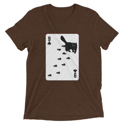 Cat Nine of Clubs Card T-Shirt