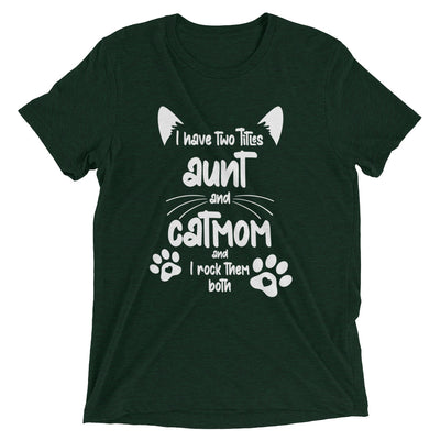 Aunt and Cat Mom T-Shirt