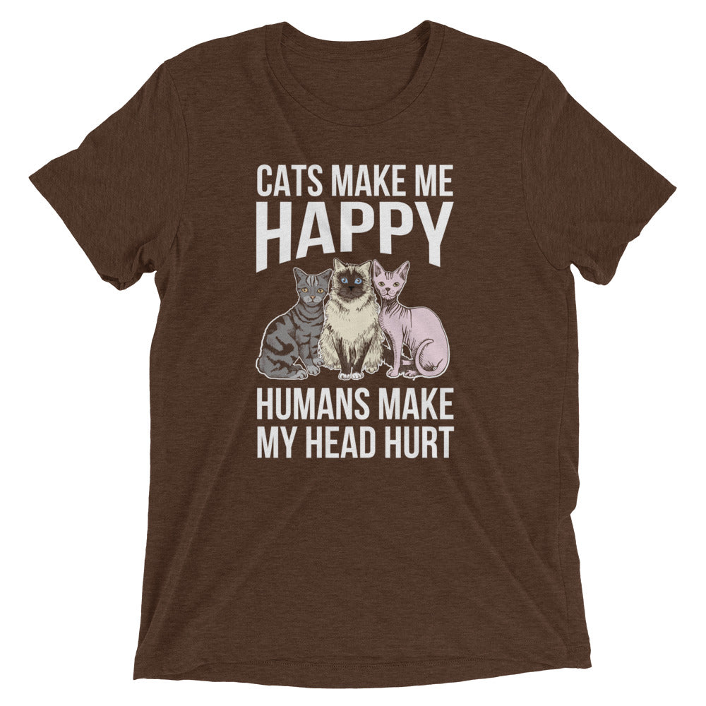 Humans Make Head Hurt Cat T-Shirt