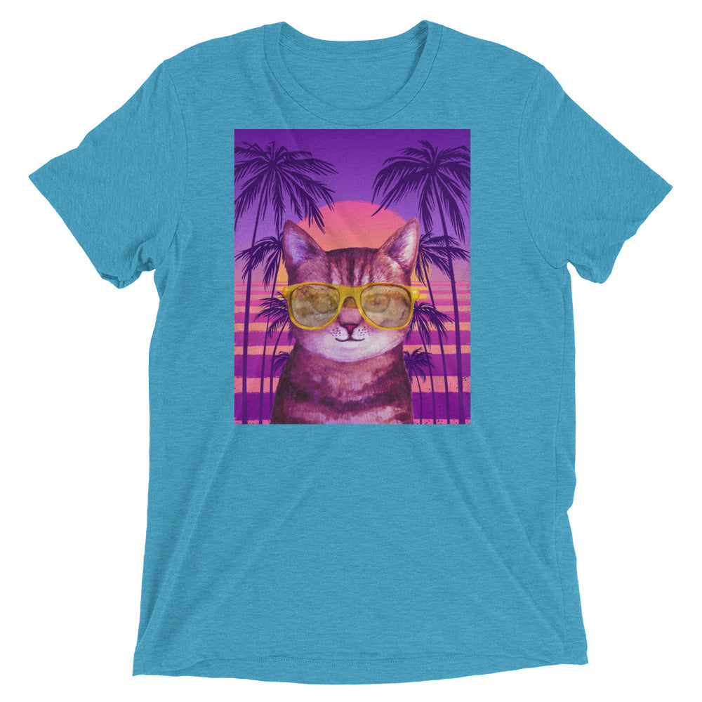 80's Happy Cat T-Shirt - Cat Bandit | Cat Shirts Sponsoring