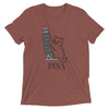 Leaning Tower of Pisa Cat T-Shirt
