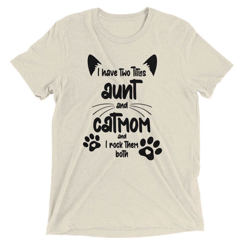 Aunt and Cat Mom T-Shirt