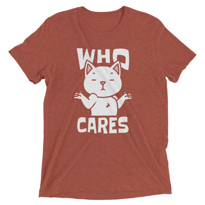 Who Cares Cat T-Shirt