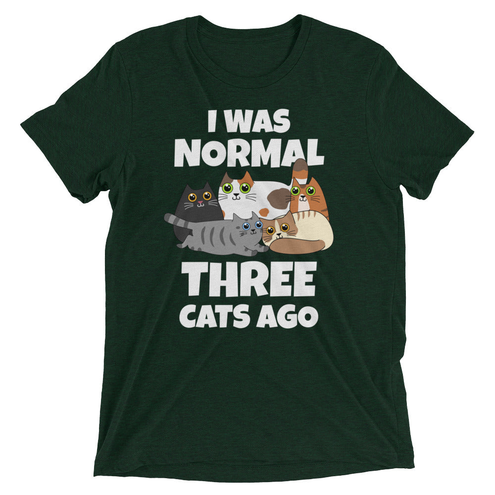 3*cats様 I Was Normal 3 Cats Ago Print Womens T-shirt Summer Quality