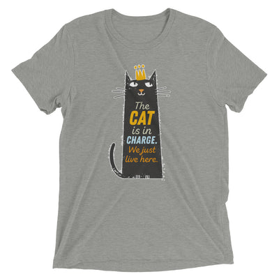 Cat Is In Charge We Just Live Here T-Shirt