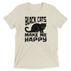 Black Cats Make Me Happy T-Shirt