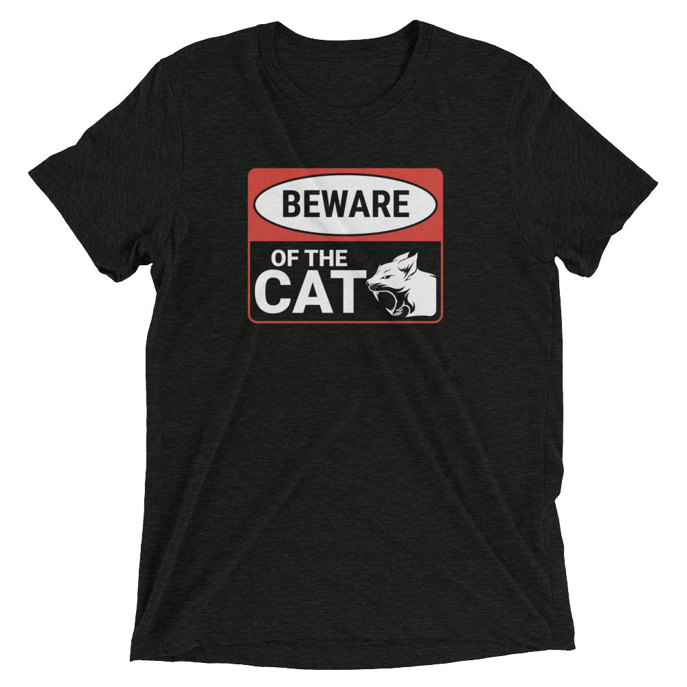 Beware of Cat Sign T-Shirt