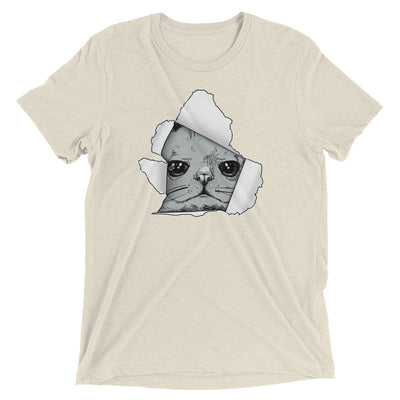 Cat Breaking Through T-Shirt
