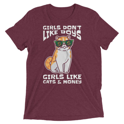 Girls Like Cats & Money T-Shirt