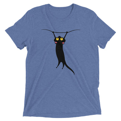 Cat Hanging On T-Shirt